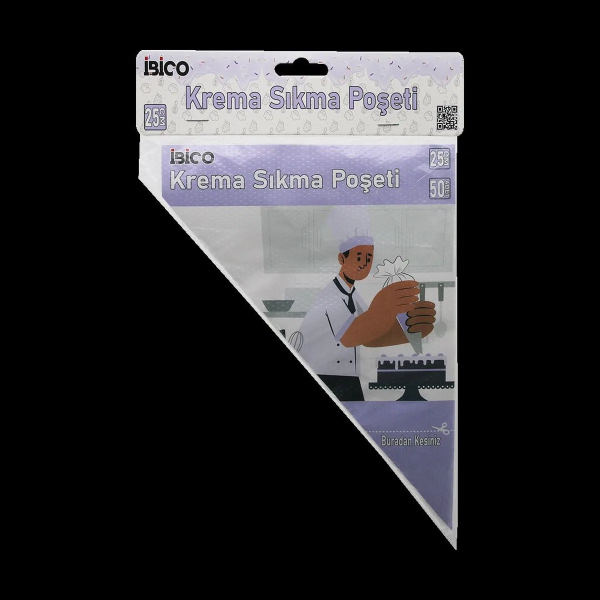 Naylon Krema Sıkma Torbası 25 cm görsel 2