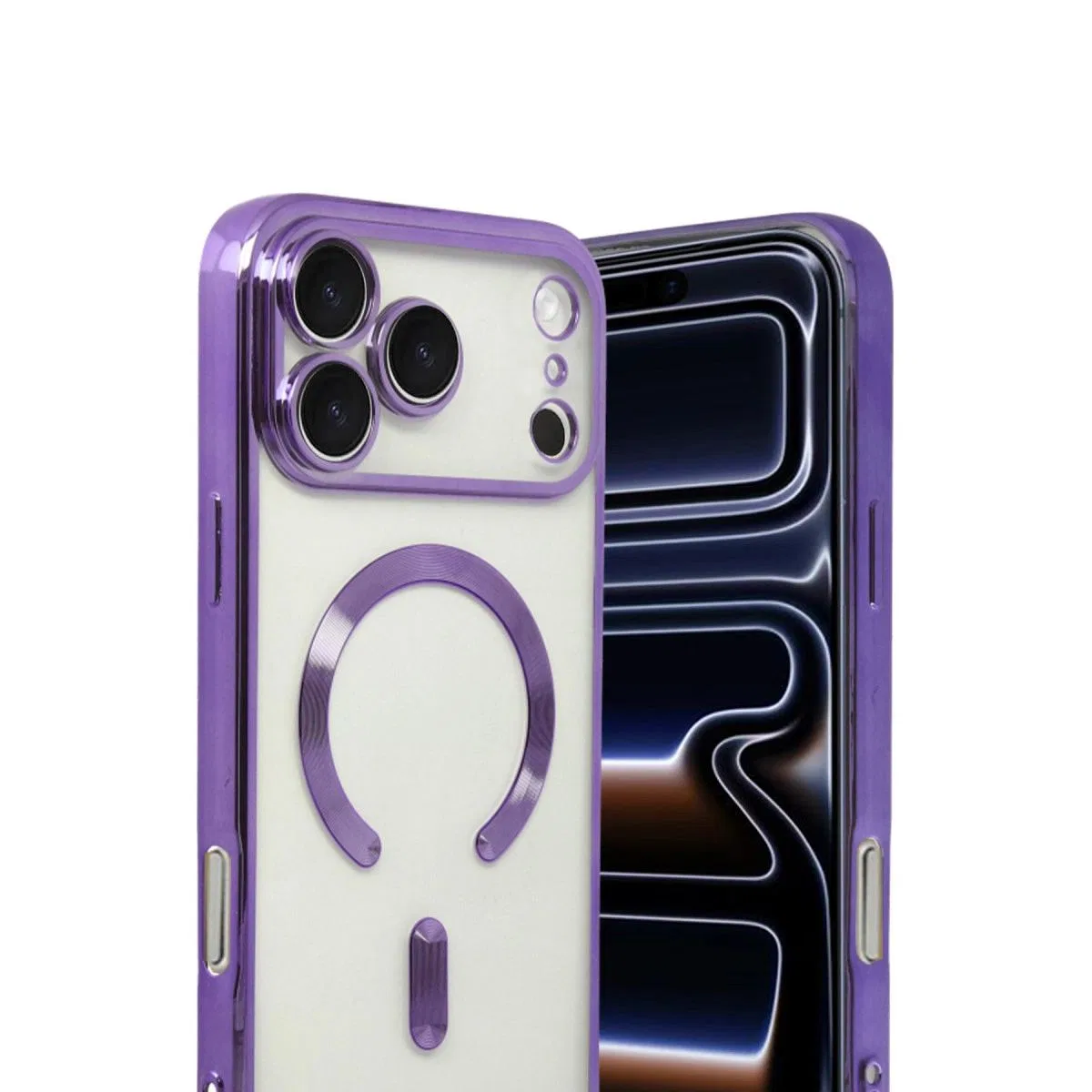 Apple İphone 17 Pro Max Kross Magneticsafe Kapak - Mor görsel 2