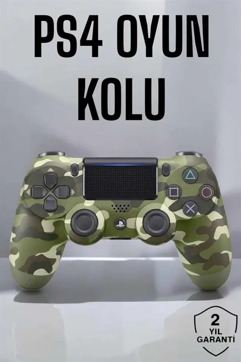 PS4 Oyun Kolu Kamuflaj Desenli Joystick görsel 2