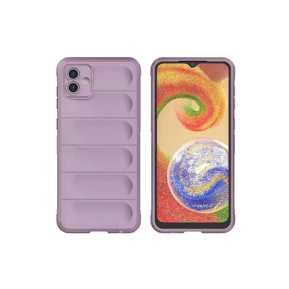 Samsung Galaxy A05 Kılıf Optimum Silikon - Mor görsel 2