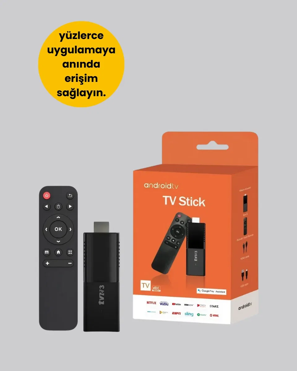 WiFi ve Bluetooth Destekli Android TV Dönüştürücü Stick görsel 5