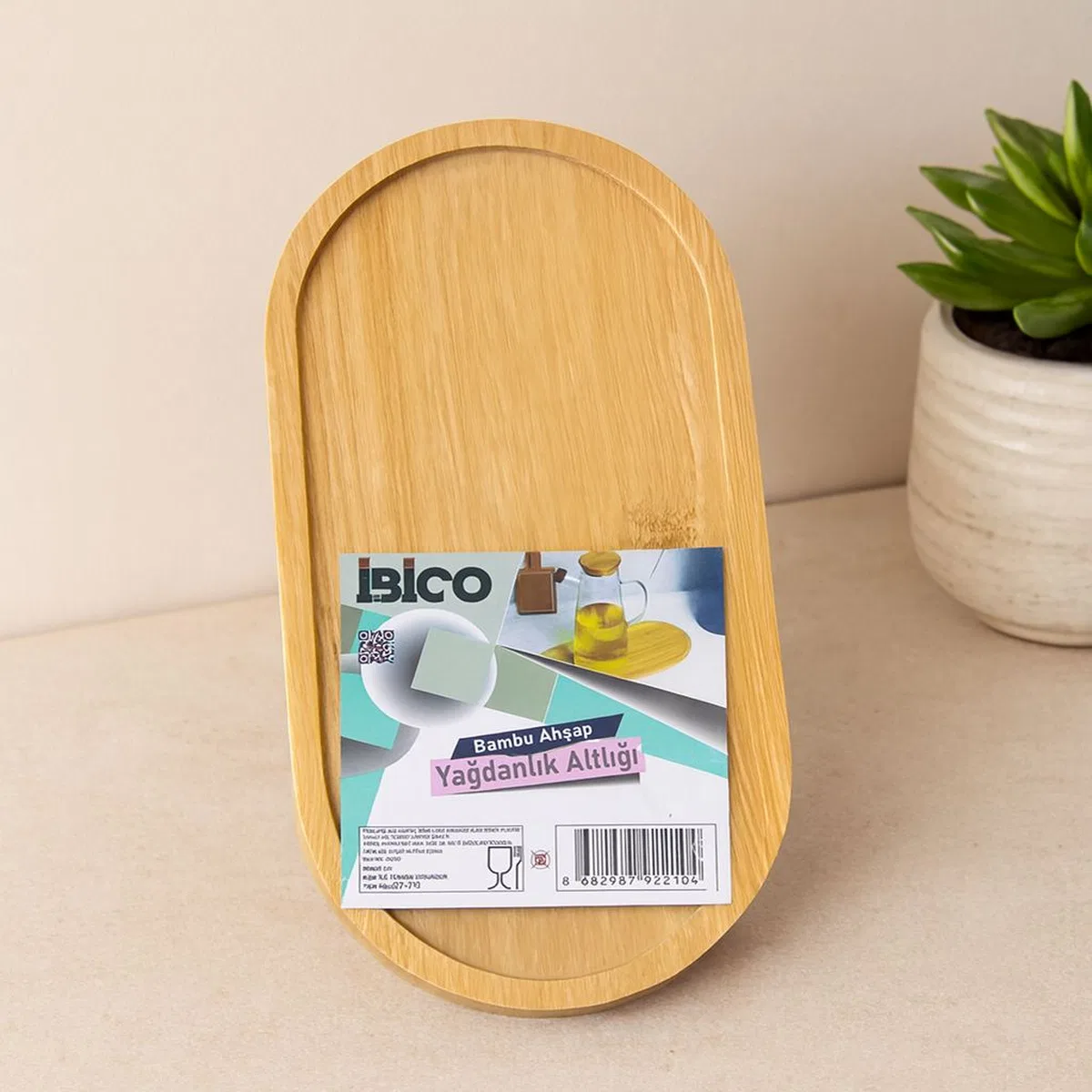 Oval Bambu Mini Tepsi - Yağdanlık Altlık 12 x 23. 3 x 0. 8 cm