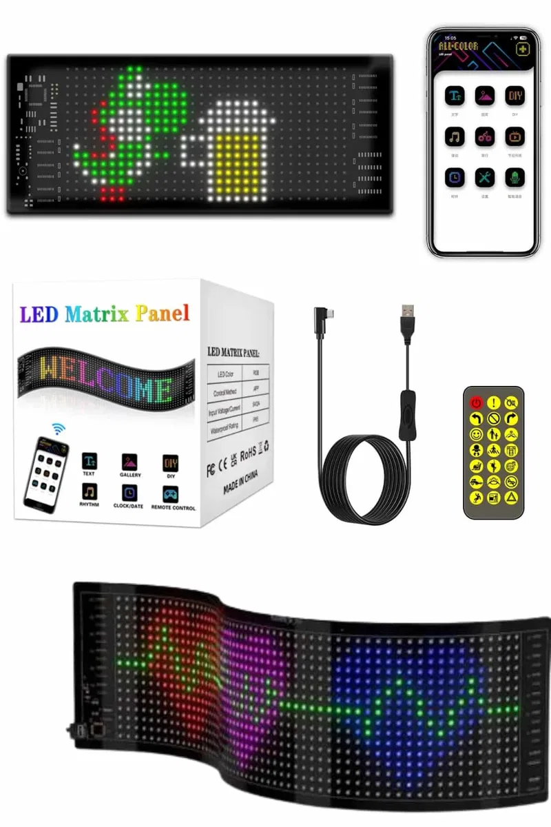 Led Panel Led Uzaktan Kumandalı Telefon Kontrollü LED Ekran görsel 2