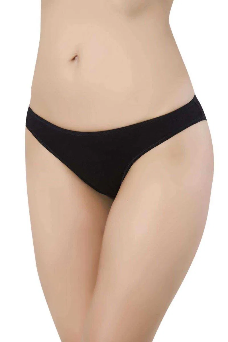 4 adet Süper Eko Set Likralı Kadın Slip Külot Siyah Kırmızı Ten Gri görsel 2