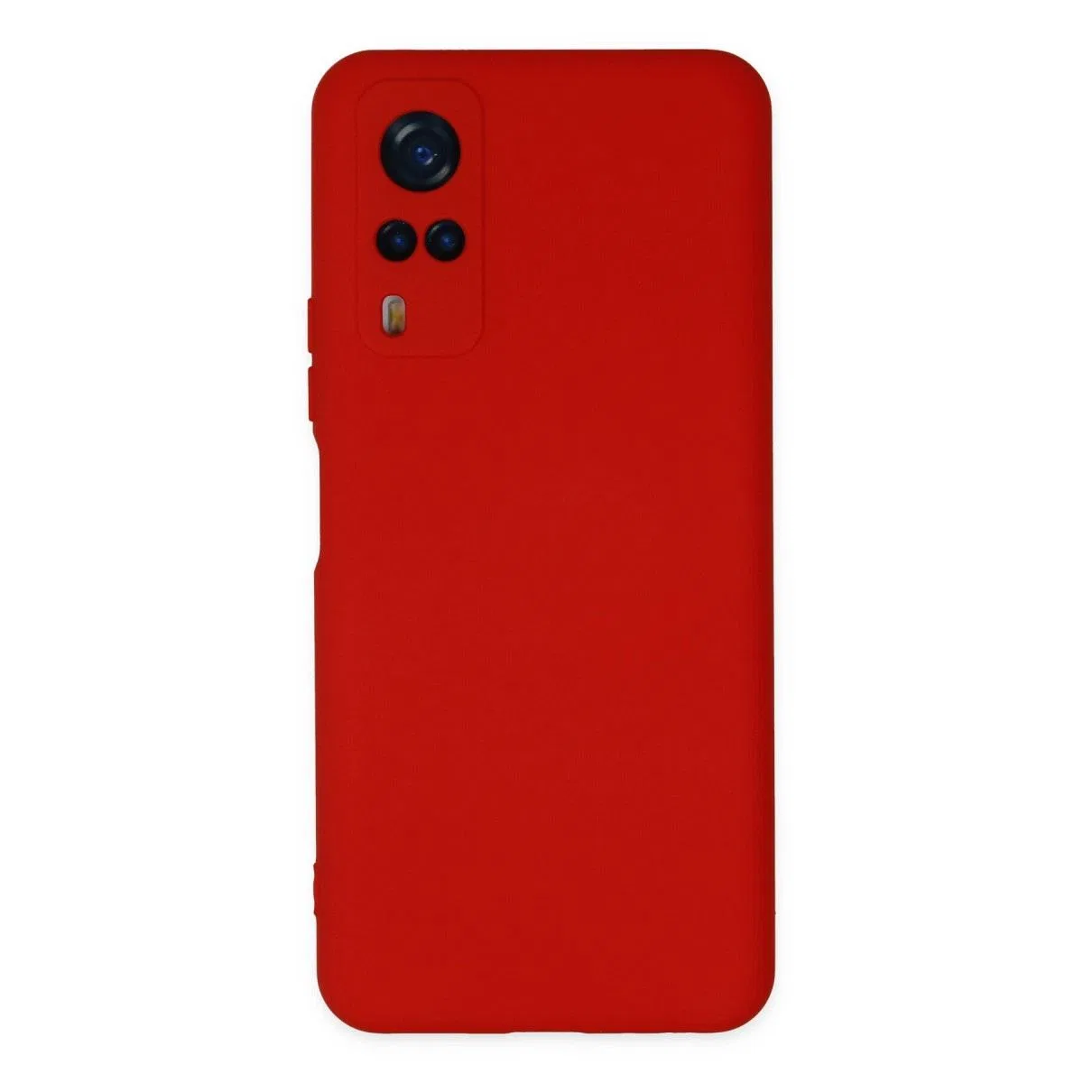 Vivo Y53s Kılıf Nano İçi Kadife Silikon - Kırmızı görsel 2