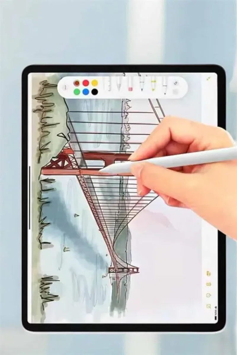 Tablet Kalemi iOS Android Windows Uyumlu Yedek Uçlu Universal Çizim Kalemi görsel 4