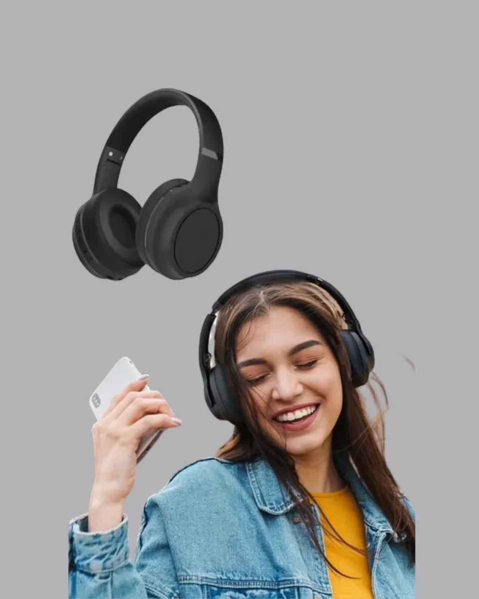 Kablosuz Bluetooth Kulaklık 5. 0 18 Saat Kullanım Dinamik Sürücü Siyah Yeni Nesil görsel 5