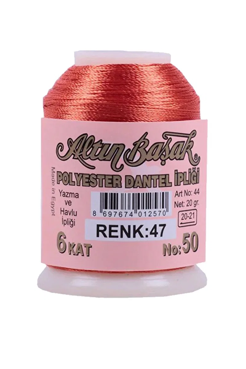 3 Adet Altınbaşak Oya ve Dantel İpi 20 gr - Royaleks - No: 047 görsel 3