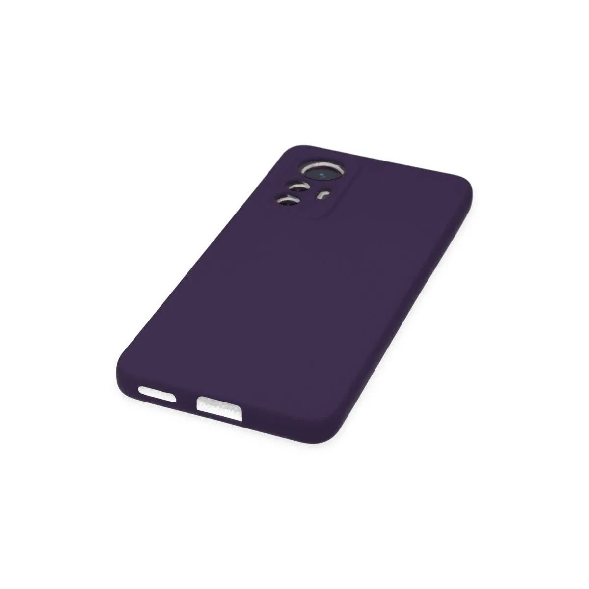 Xiaomi Mi 12 Lite Kılıf Nano İçi Kadife Silikon - Mor görsel 5