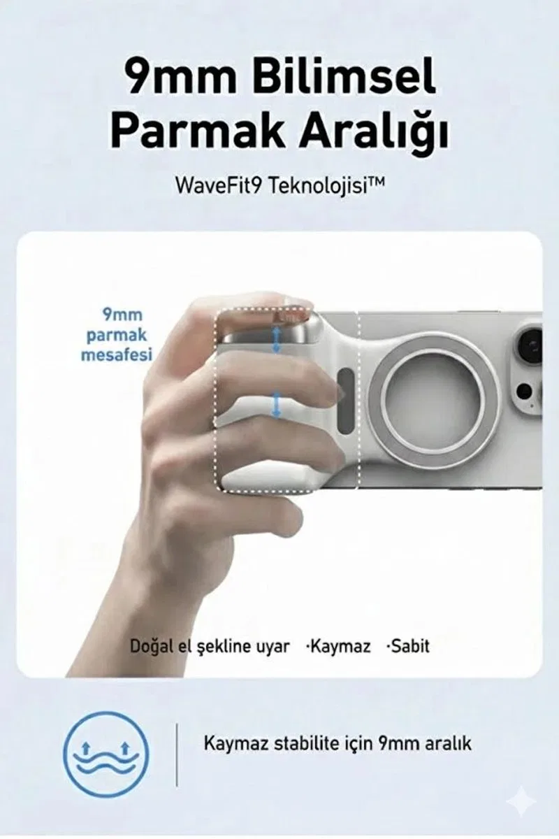 Magsafe Selfie Çubuğu Kamera Kolu Profesyonel Çekim Zoom görsel 2