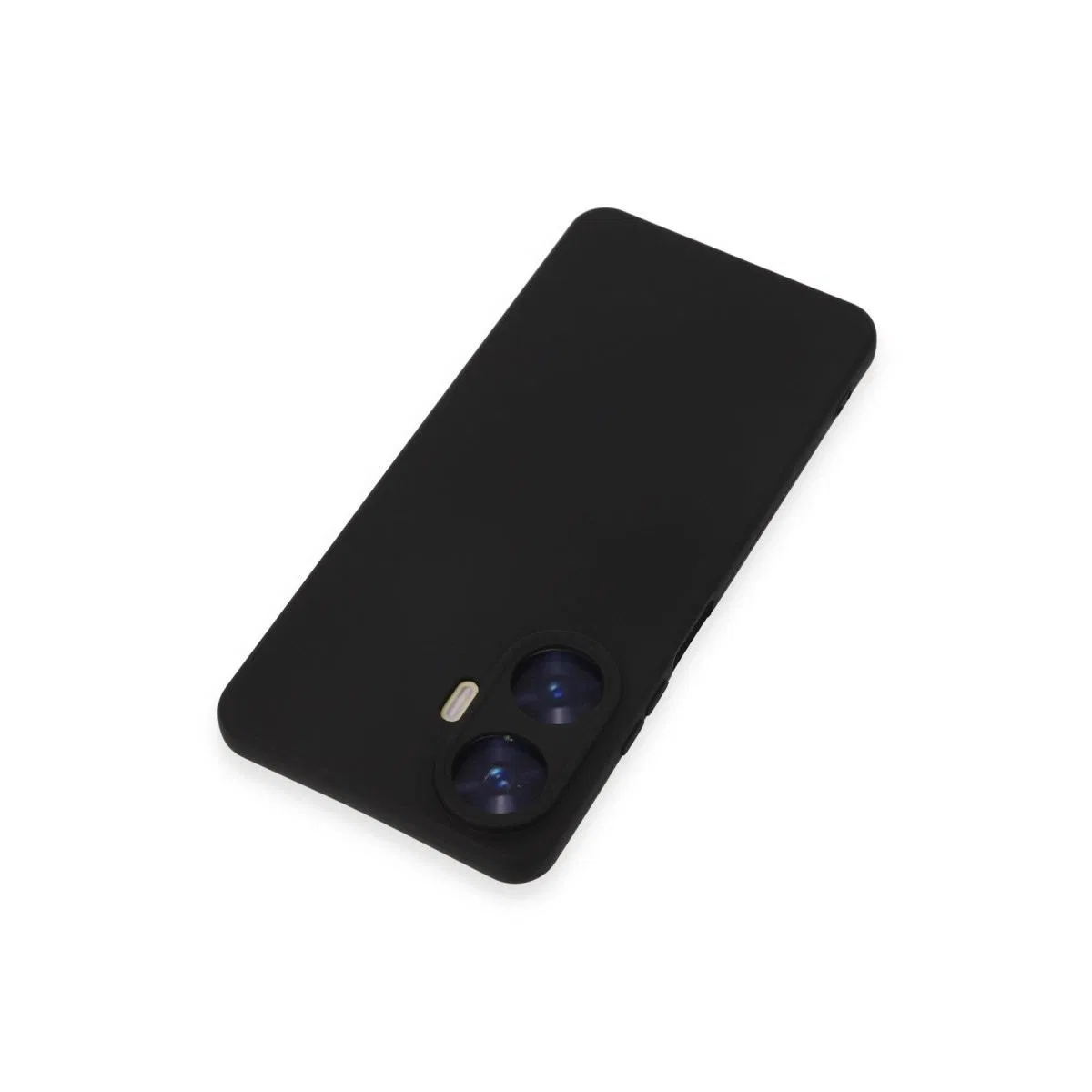 Realme C55 Kılıf Nano İçi Kadife Silikon - Siyah görsel 4