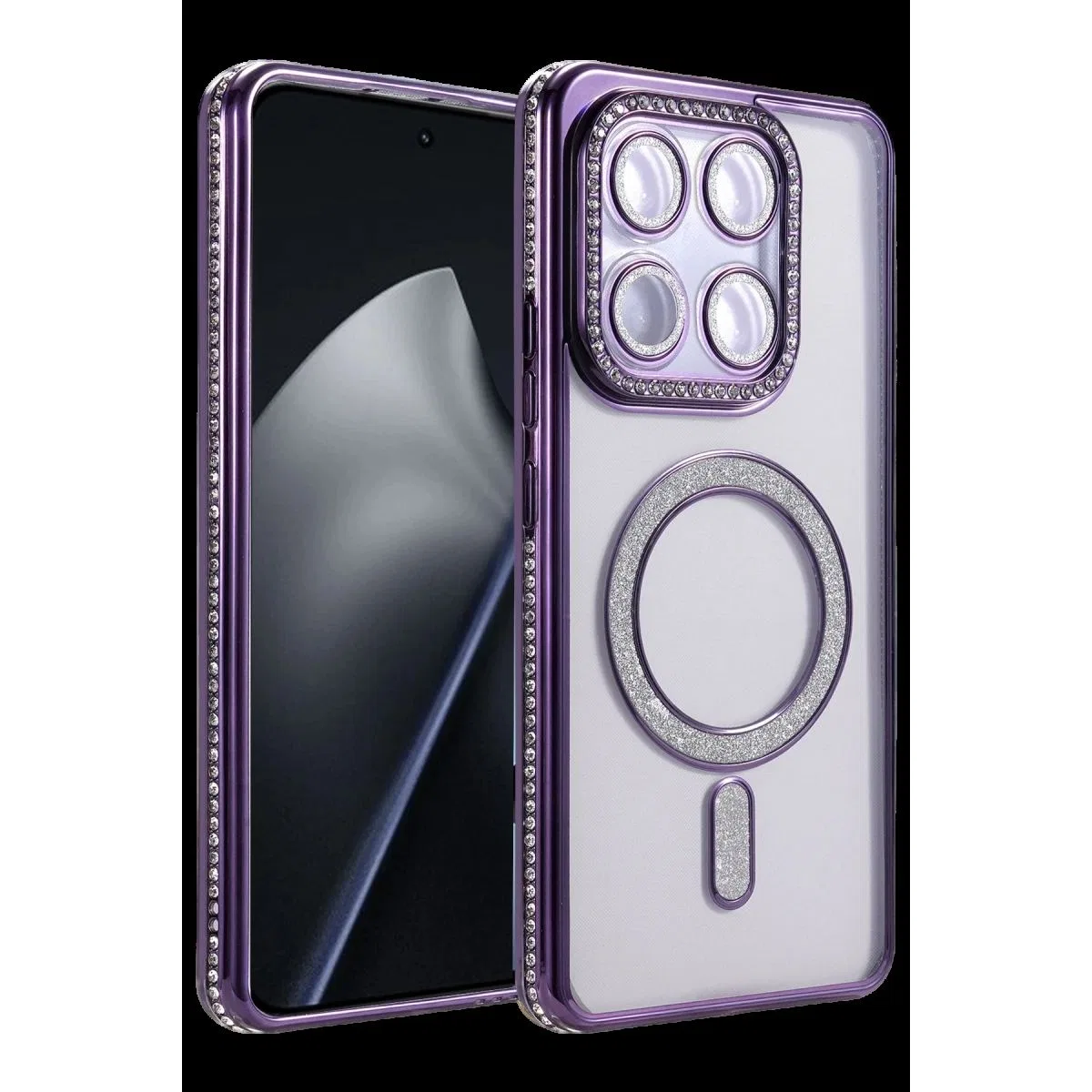 Newface Xiaomi Mi 17t Joke Simli Magneticsafe Kılıf - Derin Mor