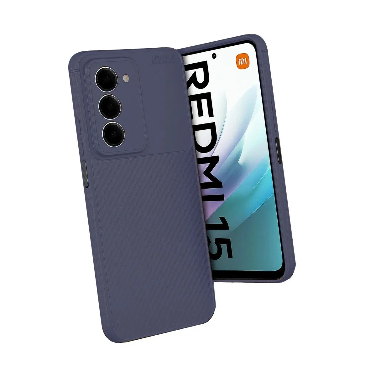 Xiaomi Redmi 15 4g Auto Focus Karbon Kapak - Lacivert görsel 3