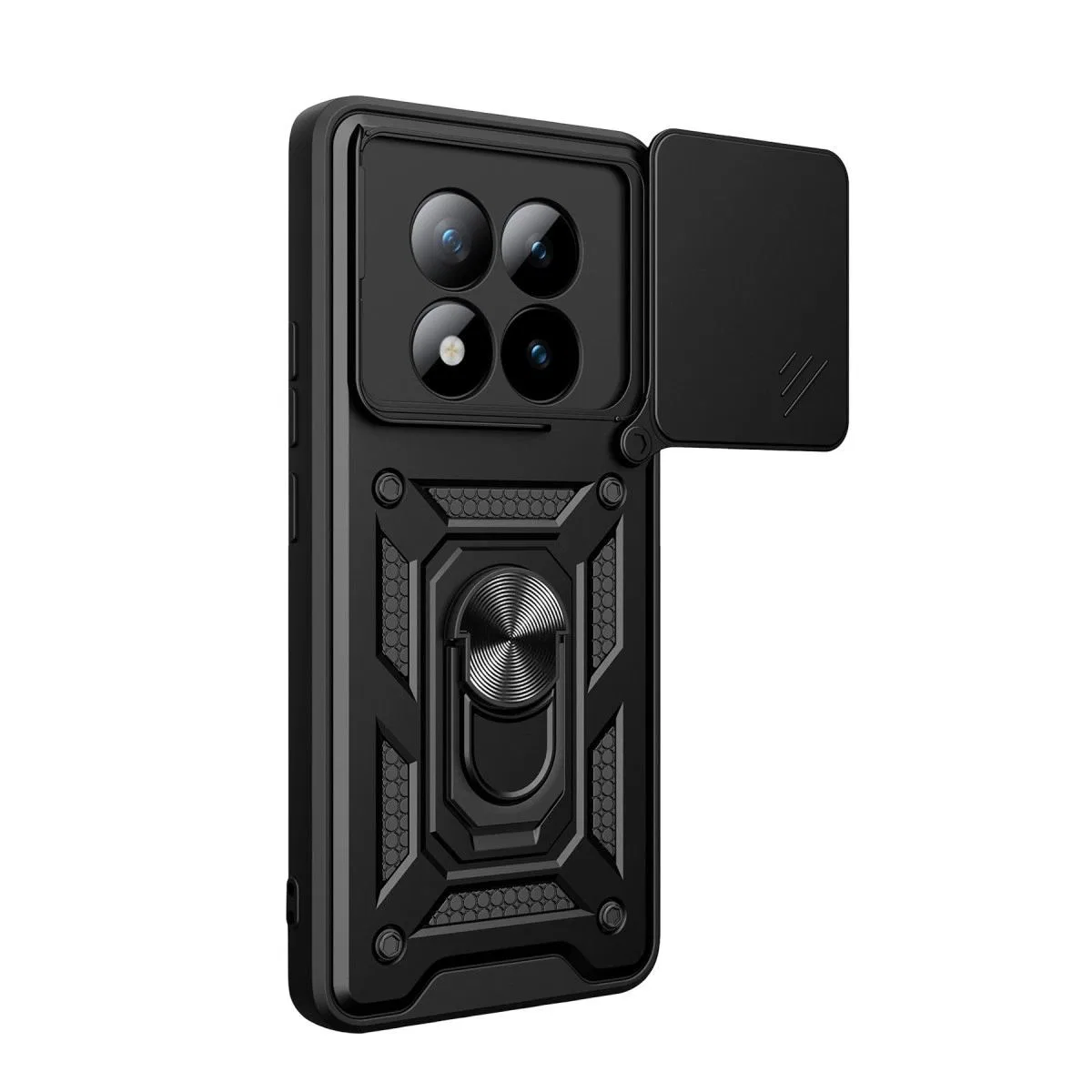 Xiaomi Redmi Note 15 Pro Plus 5g Pars Lens Yüzüklü Silikon - Siyah görsel 3