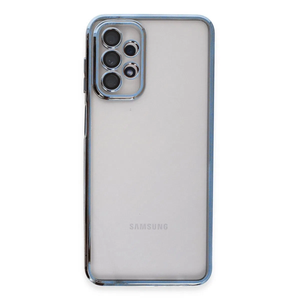 Samsung Galaxy A23 4g Kılıf Razer Lensli Silikon - Açık Mavi görsel 2