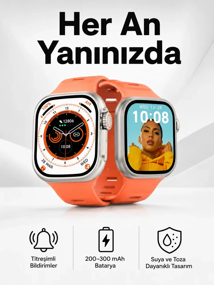 Akıllı Saat GPS, Sağlık Ve Uyku Takibi Arama Cevaplayan Bluetooth Bağlantılı (Kopya)
