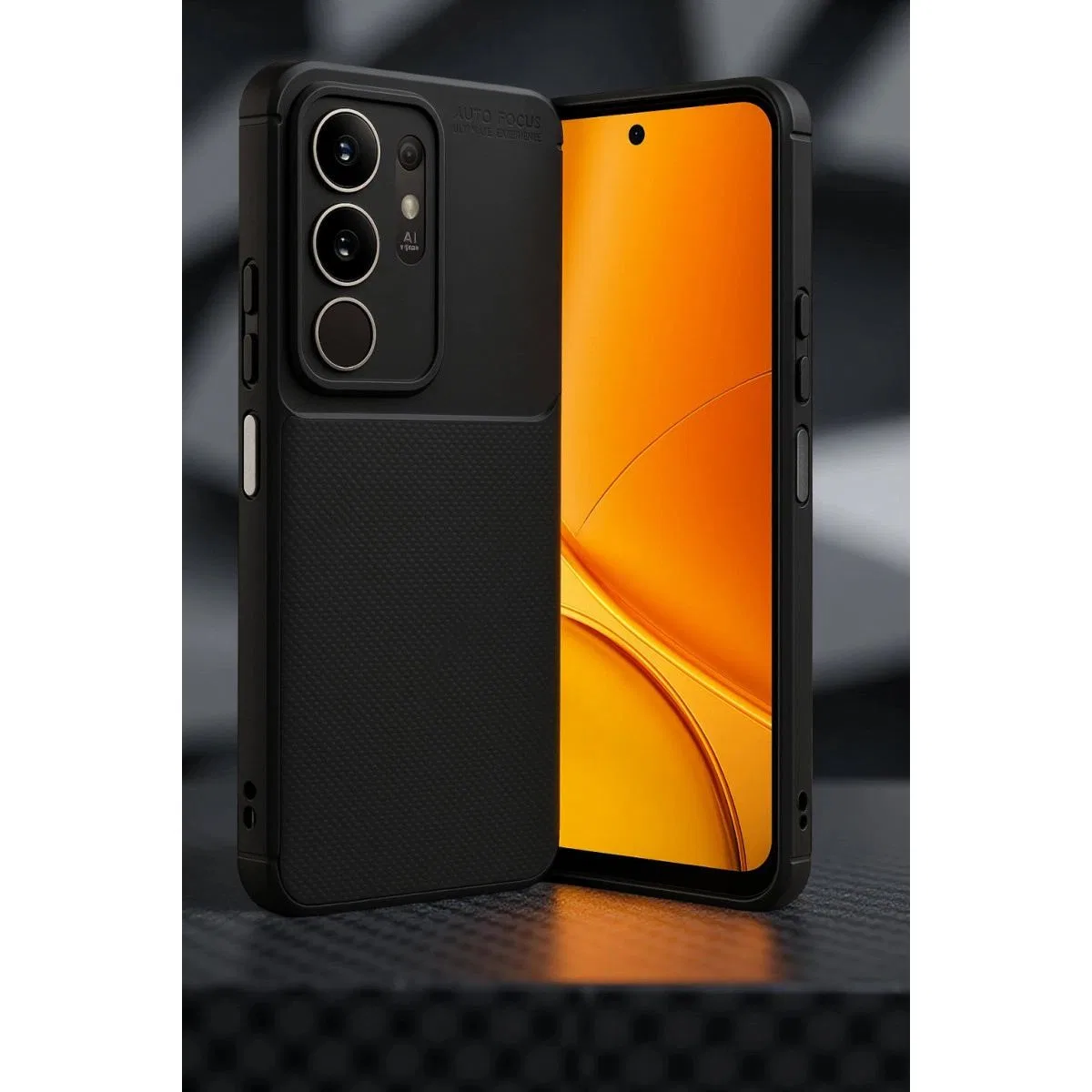 Vivo Y29 4g Auto Focus Karbon Kapak - Siyah görsel 5