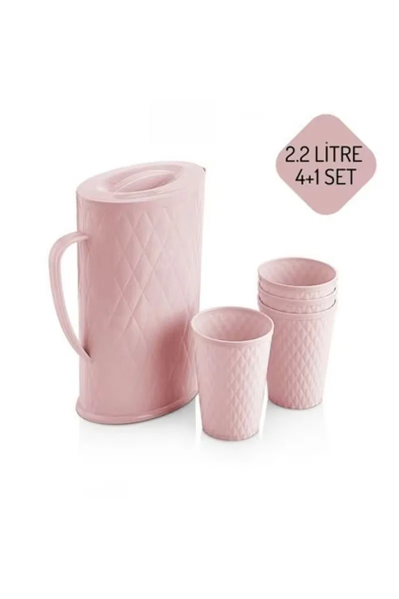4+1 Sürahi Ve Bardak Su Seti 2. 2 Lt