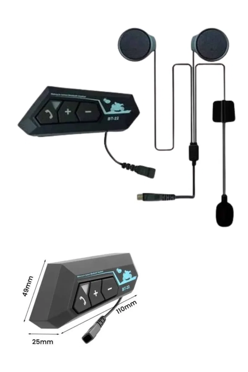 Bluetooth Kask Kulaklığı Intercom 5. 0 Bluetooth Android ve İOS Uyumlu Yeni Nesil görsel 5