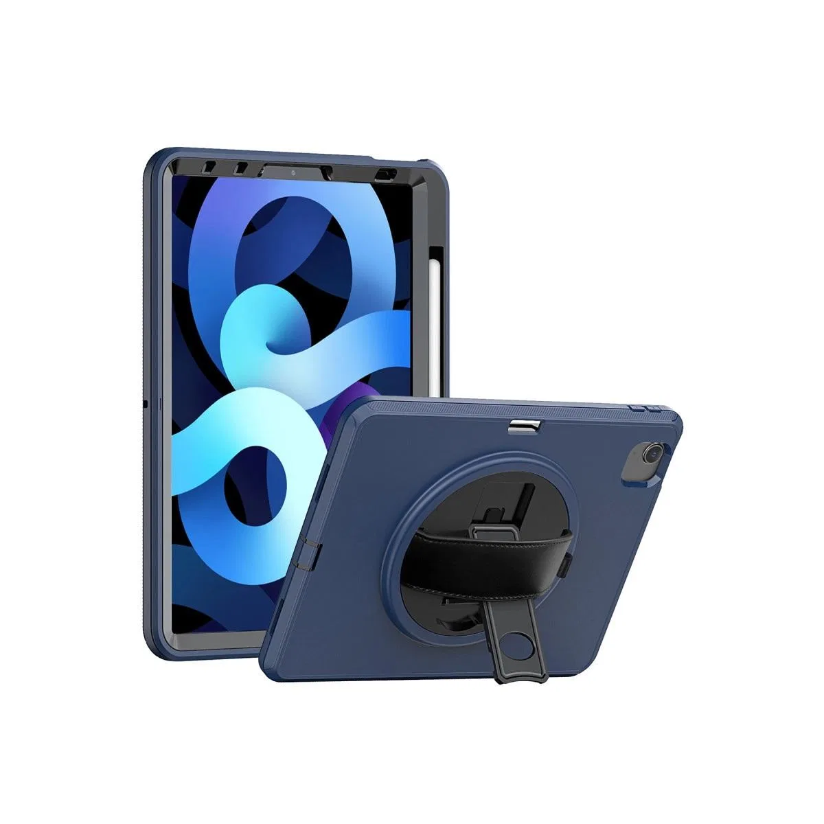 Apple İpad 2022 10. 9 (10. nesil) Kılıf Hand Strap Tablet Kılıfı - Lacivert