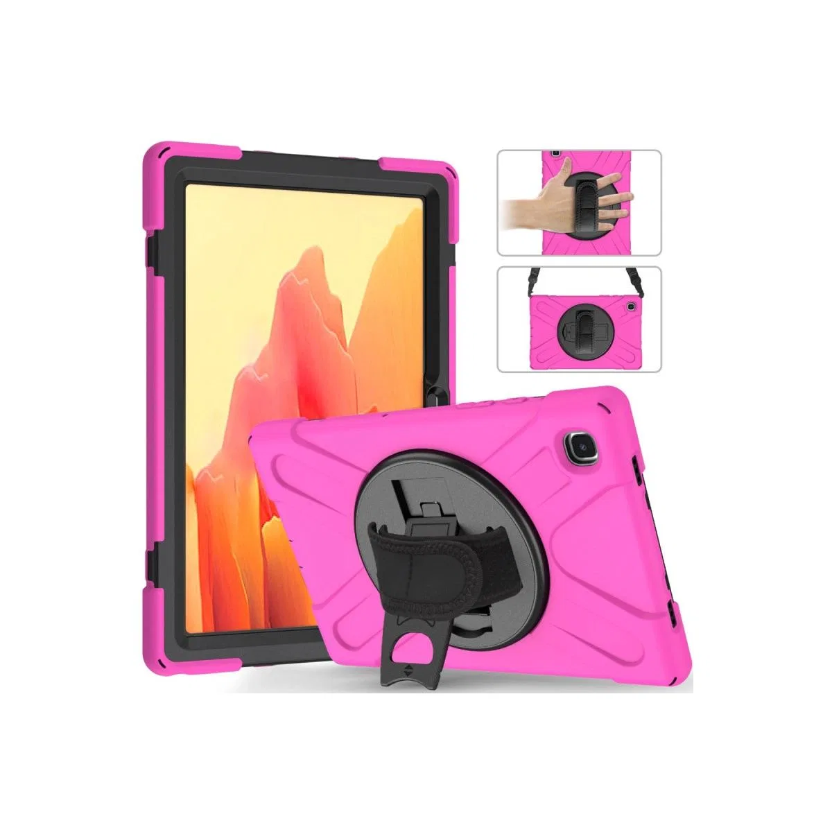 Samsung Galaxy T220 Tab A7 Lite 8. 7 Kılıf Amazing Tablet Kapak - Pembe görsel 2