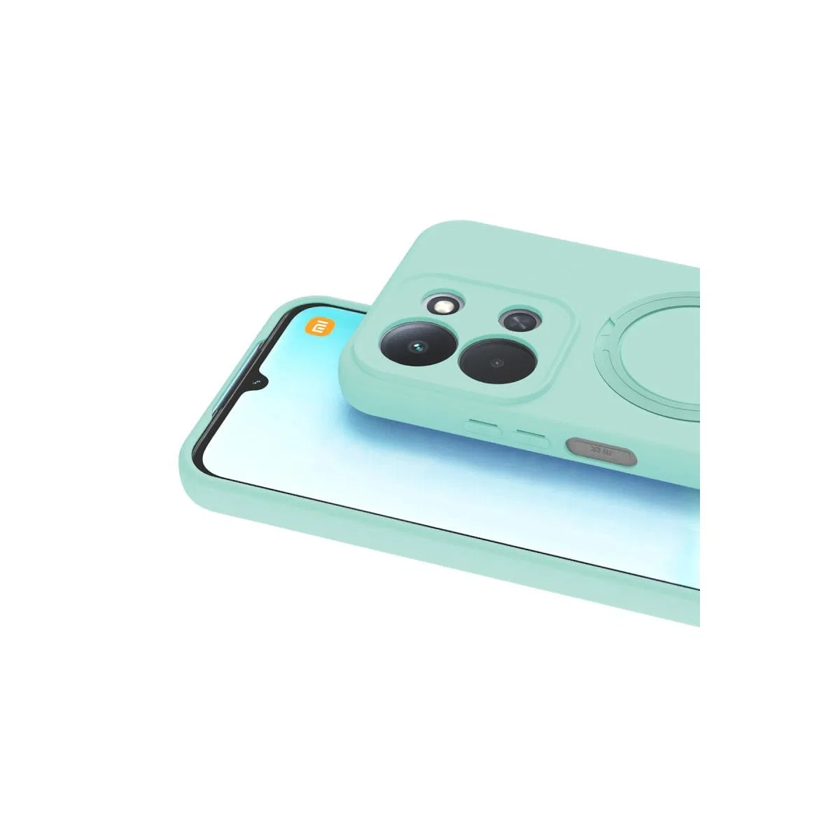 Xiaomi Redmi 15c 4g Regal Magsafe Standlı Kapak - Su Yeşili görsel 3