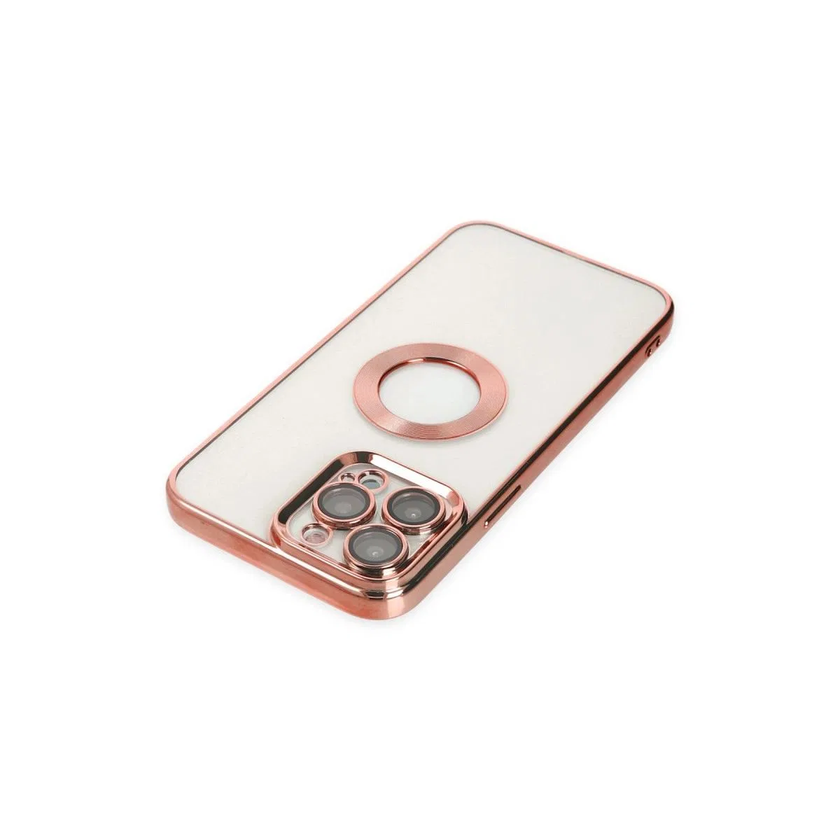 Apple İphone 14 Pro Max Kılıf Slot Silikon - Rose Gold görsel 5