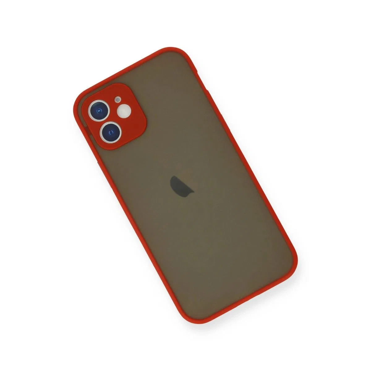 Apple İphone 12 Mini Kılıf Montreal Silikon Kapak - Kırmızı görsel 3