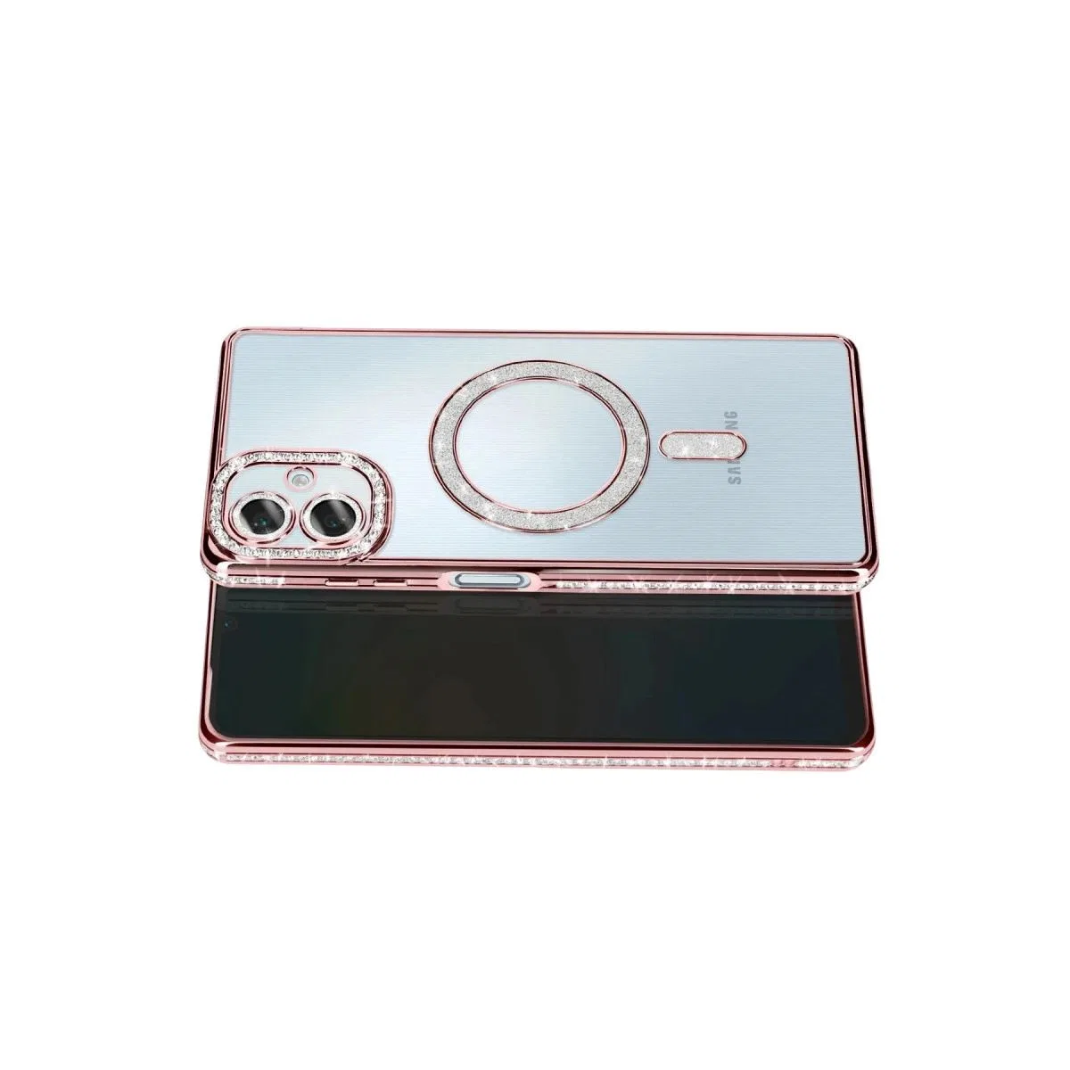 Samsung Galaxy A07 4g Joke Simli Magneticsafe Kılıf - Pembe görsel 3