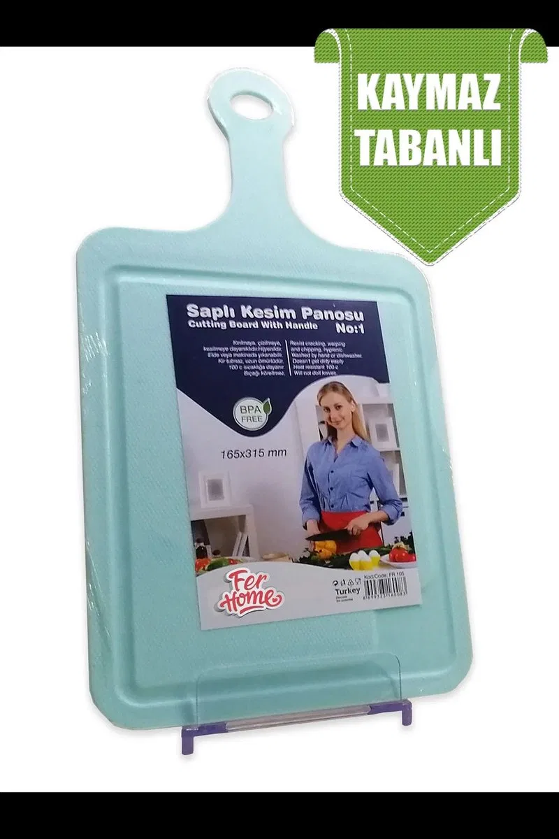 Kesme Tahtası Kaydırmaz Plastik Kesme Sunum Tahtası Pratik Kesim Panosu 165x315 Mm Royaleks-FR-105 görsel 3