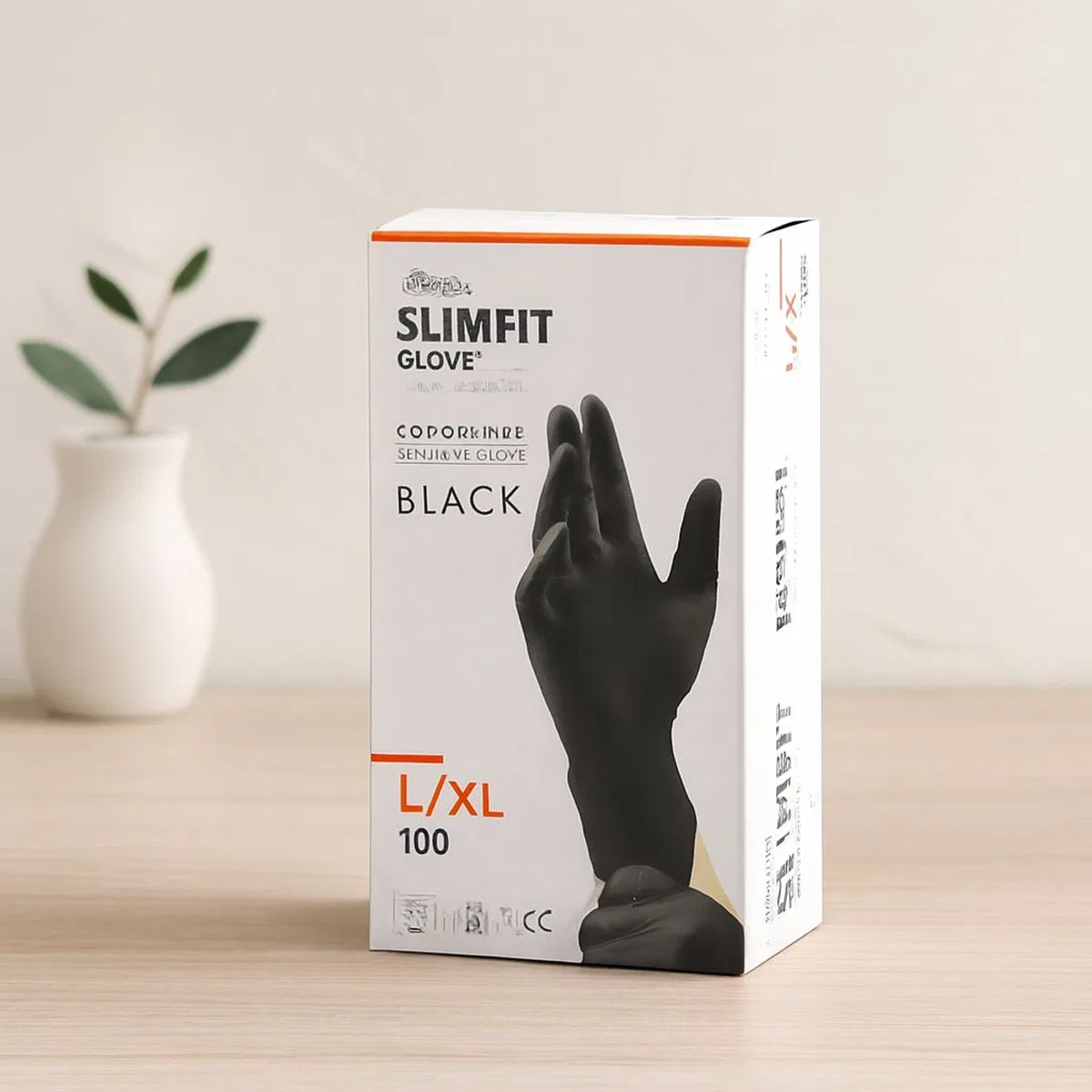 Nitril Muayene Eldiveni Siyah XL Pudrasız 100'lü