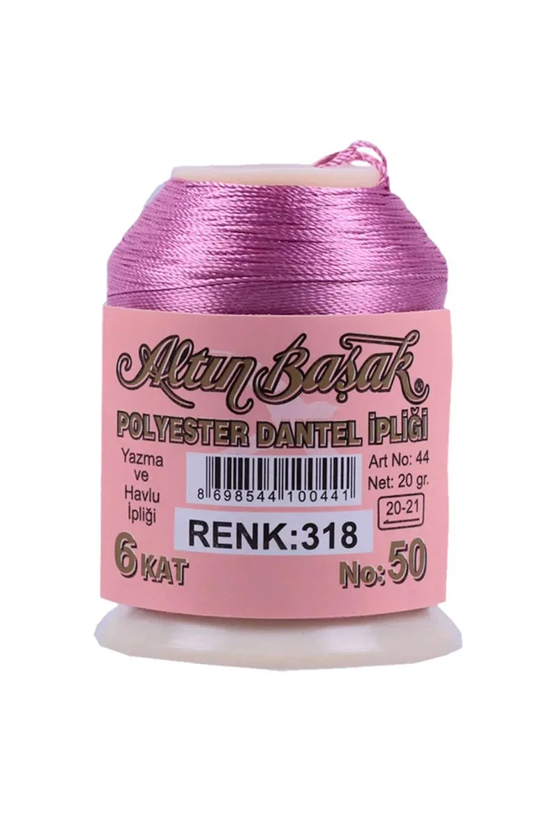 3 Adet Altınbaşak Oya ve Dantel İpi 20 gr - Royaleks - No: 318 görsel 3