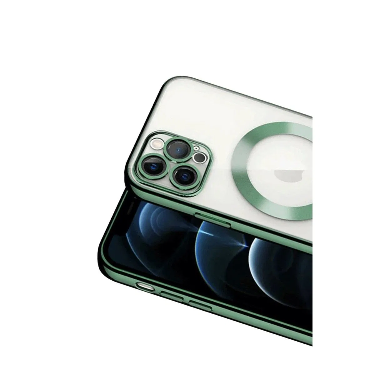 Apple İphone 13 Pro Kılıf Kross Magneticsafe Kapak - Koyu Yeşil görsel 2