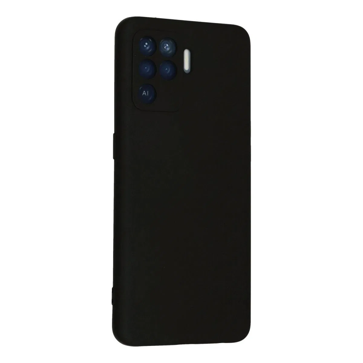 Oppo Reno 5 Lite Kılıf Nano İçi Kadife Silikon - Siyah görsel 2