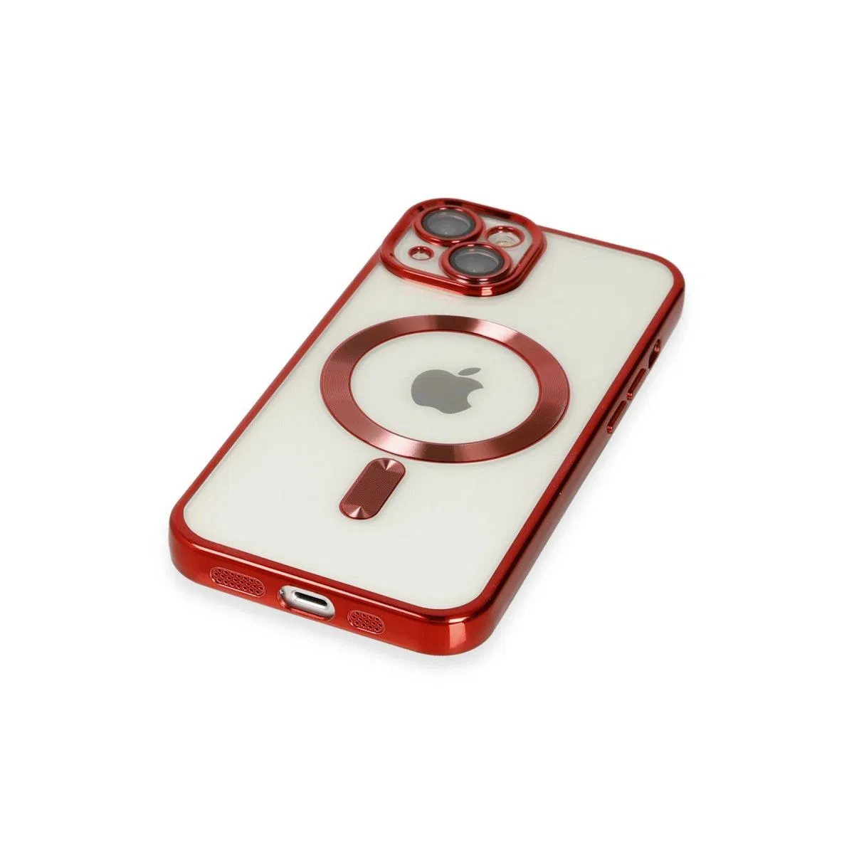 Apple İphone 14 Kılıf Kross Magneticsafe Kapak - Kırmızı görsel 5
