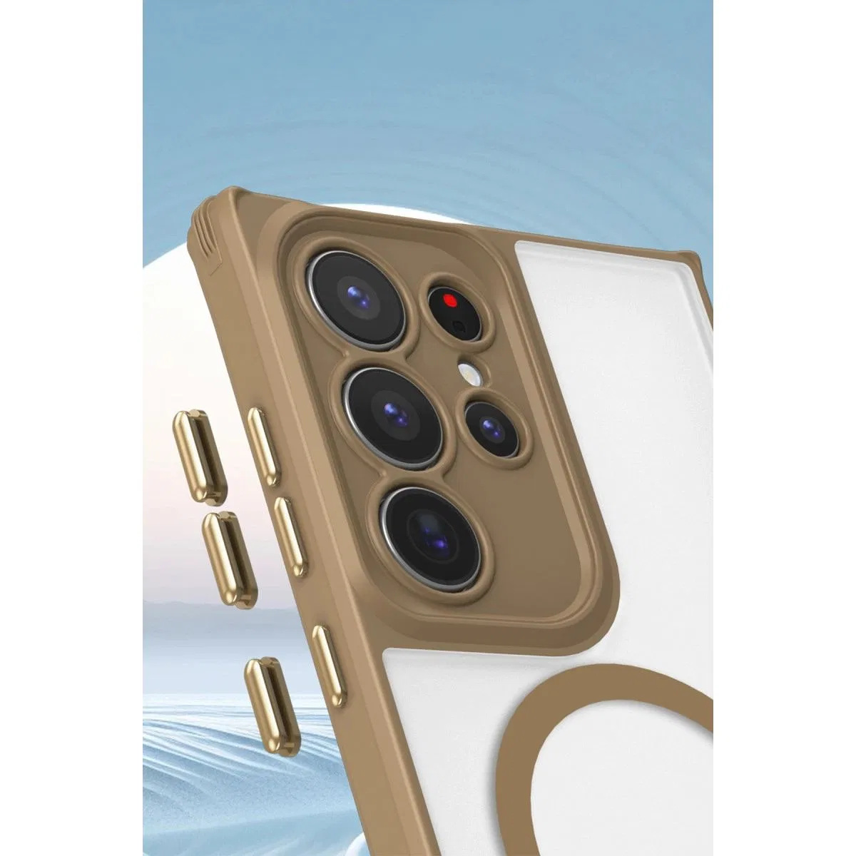 Samsung Galaxy S23 Ultra Kılıf Enka Magsafe Silikon Kılıf - Lacivert görsel 2