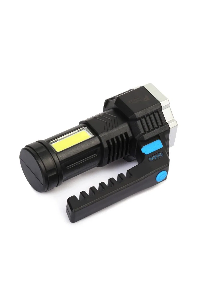 Ps-3879 Usb Şarj Göstergeli Şarj Edilebilir 7*xpe +cob Led El Feneri görsel 3