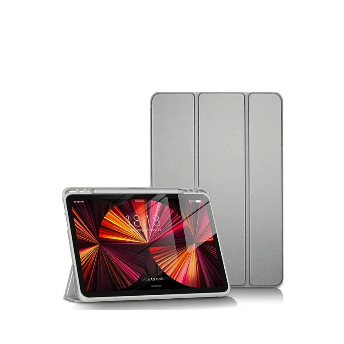 Apple İpad Pro 11 (2024) Kılıf Tablet Smart Kılıf - Gri