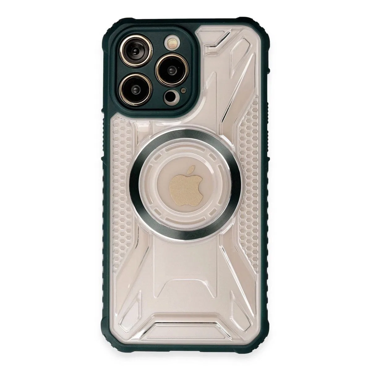 Apple İphone 14 Pro Kılıf Prag Magneticsafe Kapak - Koyu Yeşil