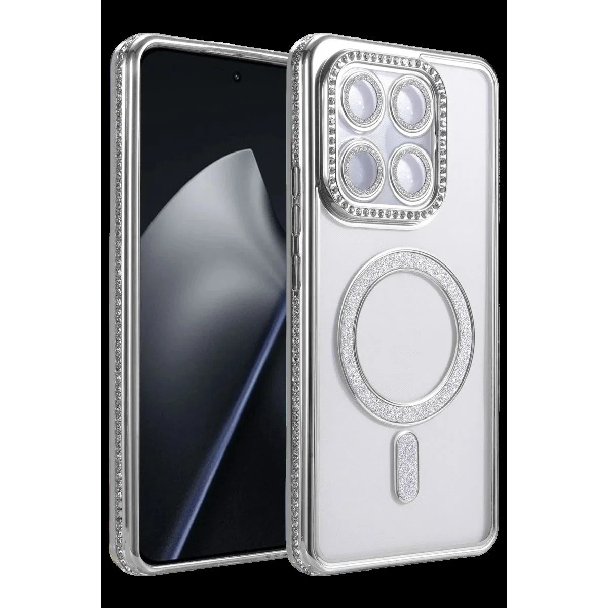 Newface Xiaomi Mi 17t Joke Simli Magneticsafe Kılıf - Gümüş