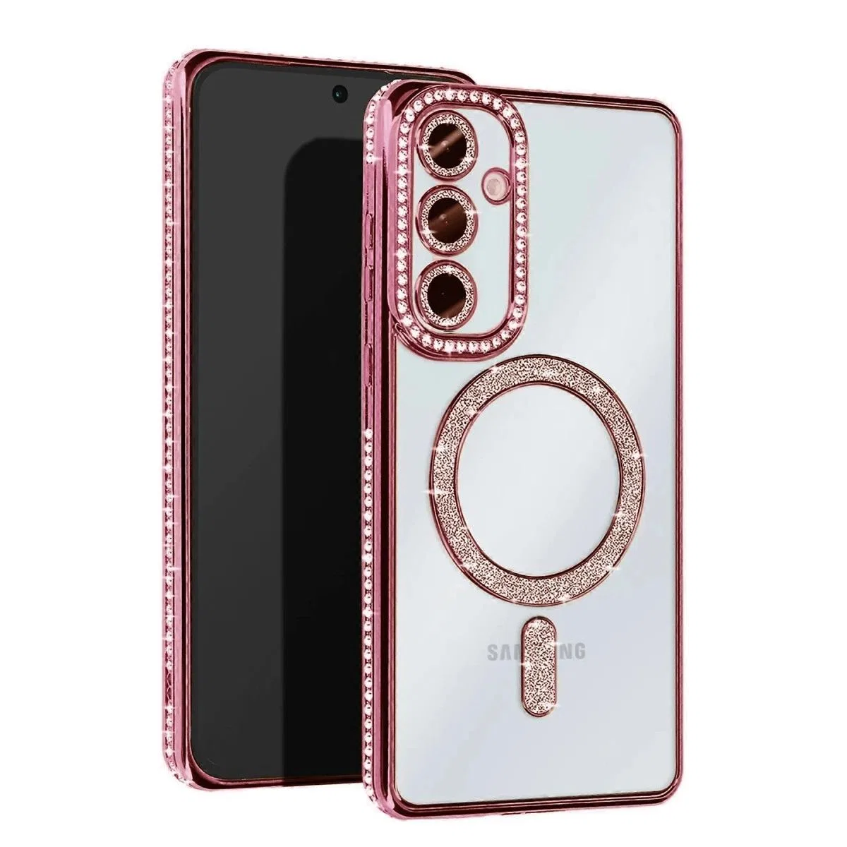 Samsung Galaxy S23 Fe Joke Simli Magneticsafe Kılıf - Pembe