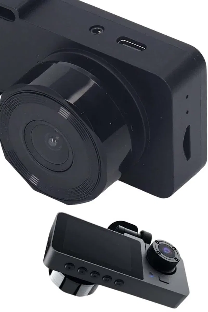 3 Kameralı 2 İnç 1080P Araç İçi Kamera Sürüş Kamerası CarPlay görsel 4