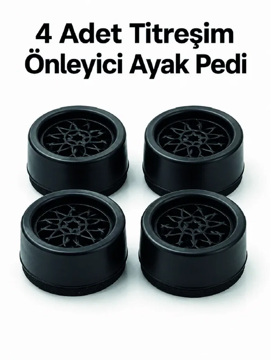 4'lü Set Çamaşır Makinesi Titreşim Önleyici Ped