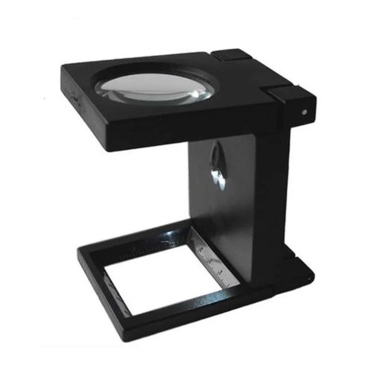 Katlanır Plastık, led Işıklı Test Cıhazı Büyüteç 2. 5x90mm görsel 2