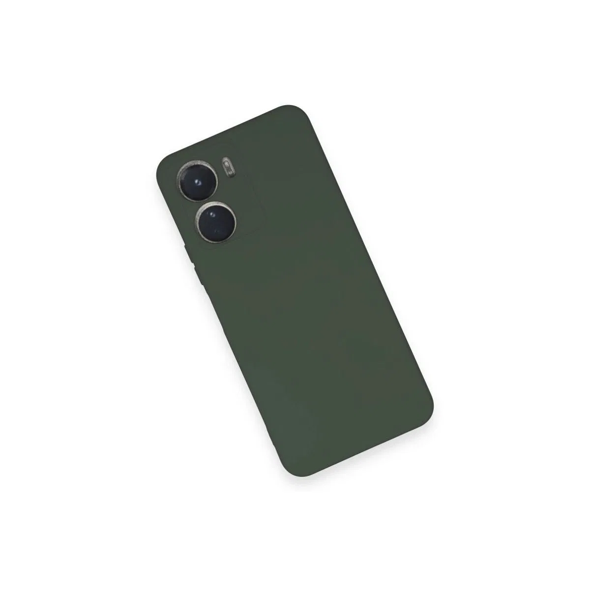 Vivo Y16 Kılıf Nano İçi Kadife Silikon - Koyu Yeşil görsel 3