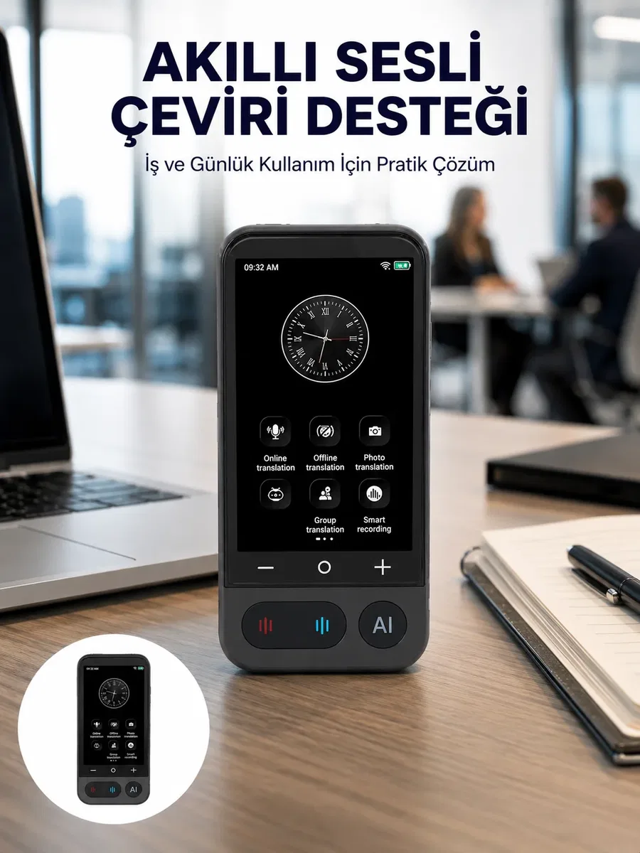 4. 0 İnç Dokunmatik Ekranlı Akıllı Çeviri Cihazı Yeni Nesil