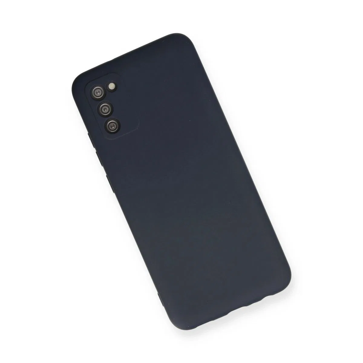 Samsung Galaxy A03s Kılıf Nano İçi Kadife Silikon - Lacivert görsel 3