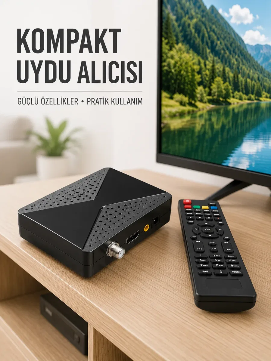 Gelişmiş Özellikli Uydu Alıcısı HDMI USB WiFi Destekli