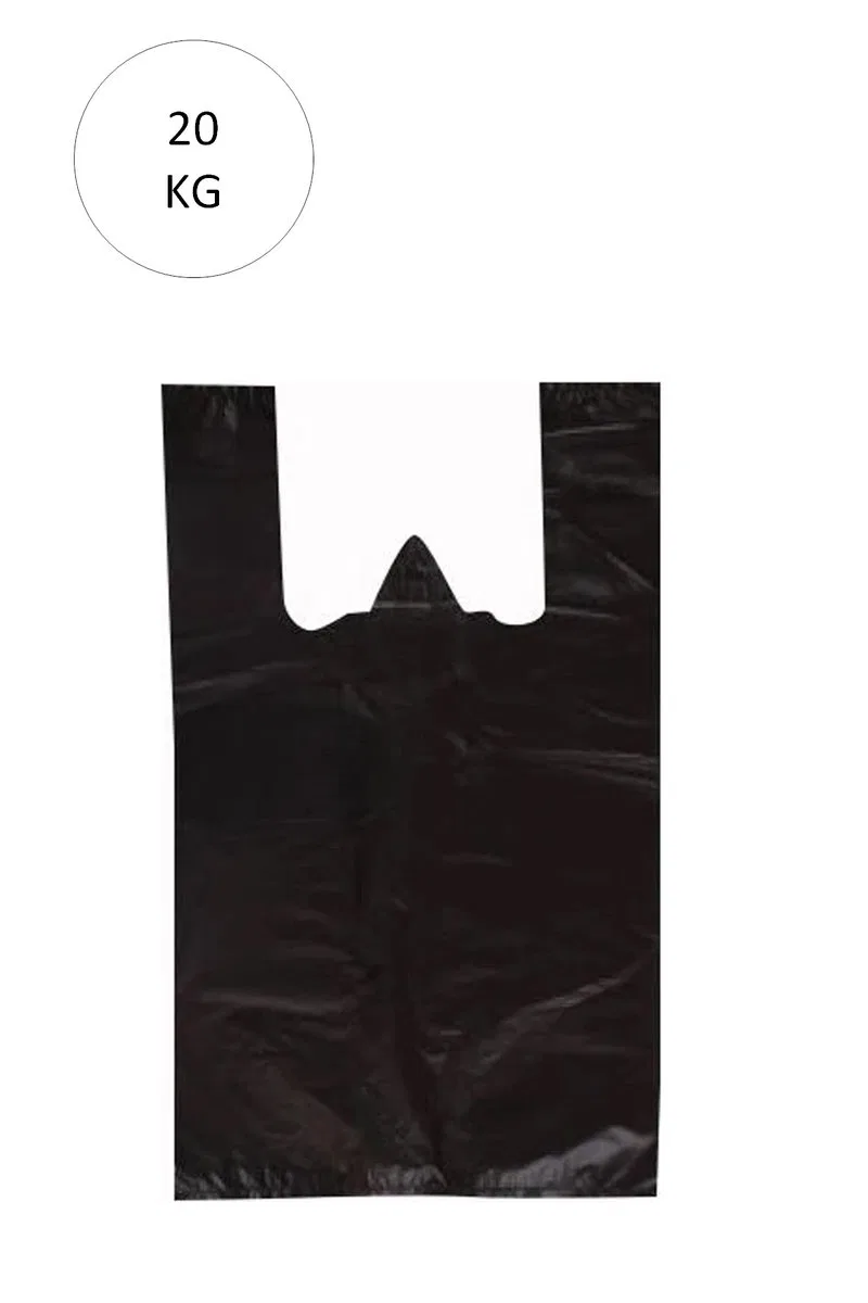 Siyah Atlet Poşet Büyük Boy 50x90 cm Takriben 240 Adet 20 Kg
