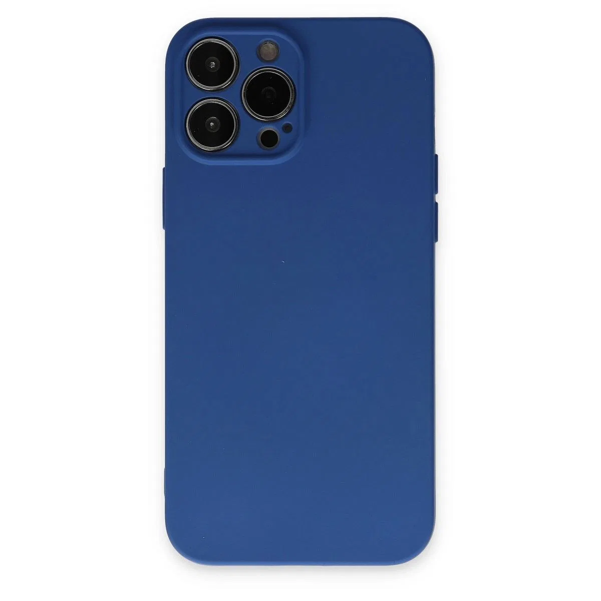 Apple İphone 13 Pro Kılıf Nano İçi Kadife Silikon - Lacivert